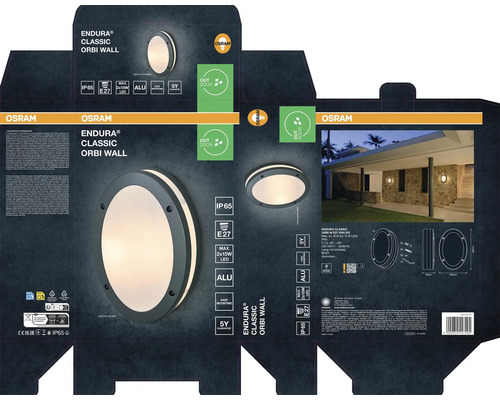 Emballage pour applique murale Osram Endura Classic Orbi