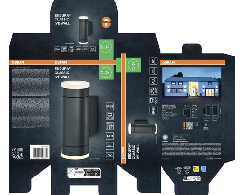 Emballage de l'applique murale Osram Endura Classic IVE