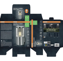 Emballage de la lampe murale d'extérieur Osram Endura Classic Ebro