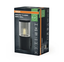 Verpackung der Osram Endura Classic Ebro Wandleuchte für den Außenbereich