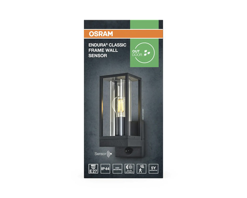 Osram Endura Classic Frame Applique murale avec détecteur pour l'extérieur