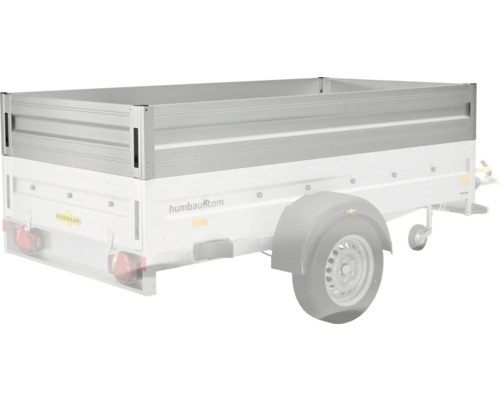 Humbaur Bordwandaufsatz Aluminium für Alumaster Basic 2510 x 1310 x 350 mm Anhängeraufsatz aus Aluminium