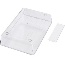 Organisateur de tiroir transparent avec picots antidérapants