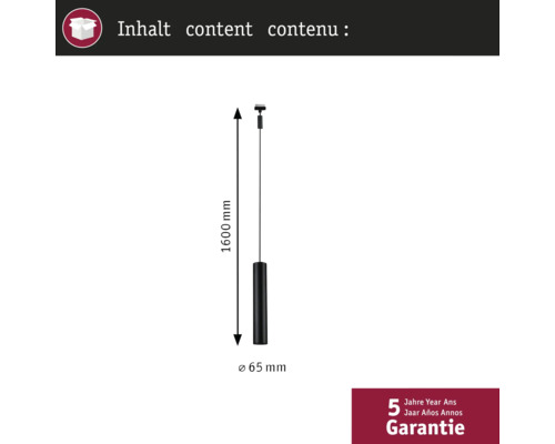 Dimensions d'une suspension : 1600 millimètres de longueur, 65 millimètres de diamètre et cinq ans de garantie