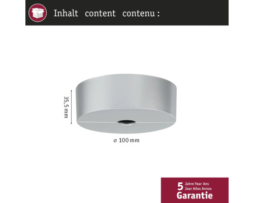 Cache-piton de plafond, diamètre 100 millimètres