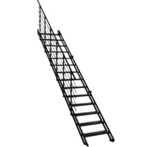 Stahltreppe mit Geländer