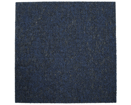 Quadratische, blaue Teppichfliese