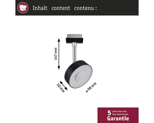 Dimensions d'un plafonnier noir et blanc