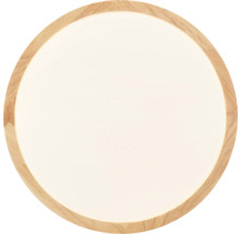 Plafonnier rond avec cadre en bois