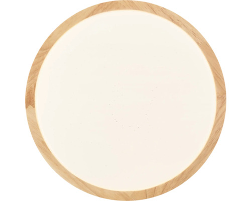 Plafonnier rond avec cadre en bois