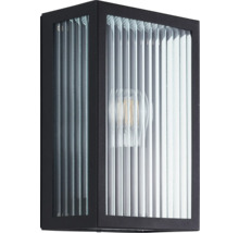 Applique murale rectangulaire avec verre nervuré et source lumineuse