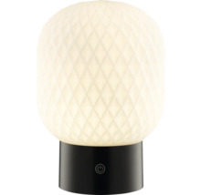 Tischleuchte mit Rautenmuster und Ein- und Ausschalter