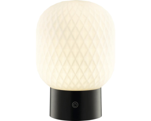 Tischleuchte mit Rautenmuster und Ein- und Ausschalter