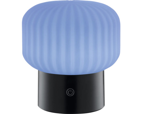 Dekorative Tischleuchte mit gerippter Oberfläche und Ein-/Ausschalter