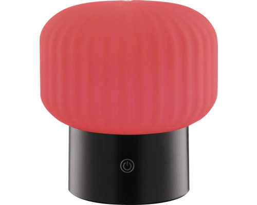 Tischleuchte mit rundem Schirm und Ein-/Ausschalter