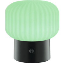 Tischleuchte mit Schirm und Bedienknopf