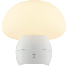 Pilzförmige Tischleuchte mit runder Lichtkuppel