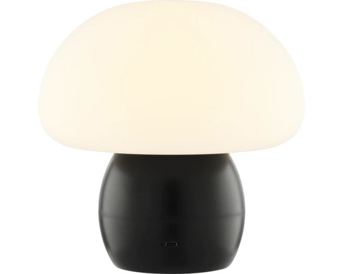 Pilzförmige Tischleuchte mit USB-Anschluss
