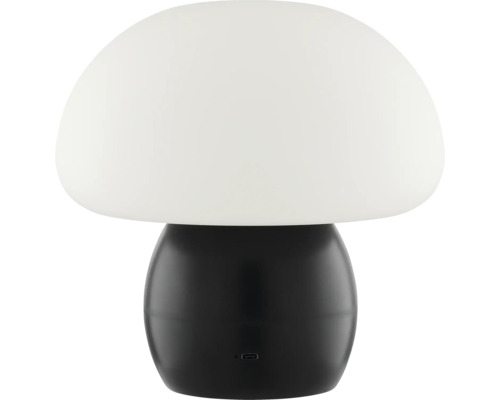 Pilzförmige Tischleuchte mit USB-Anschluss