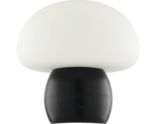Pilzförmige Tischleuchte mit USB-Anschluss