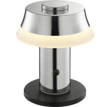 Tischleuchte mit rundem Lampenschirm und Fuß