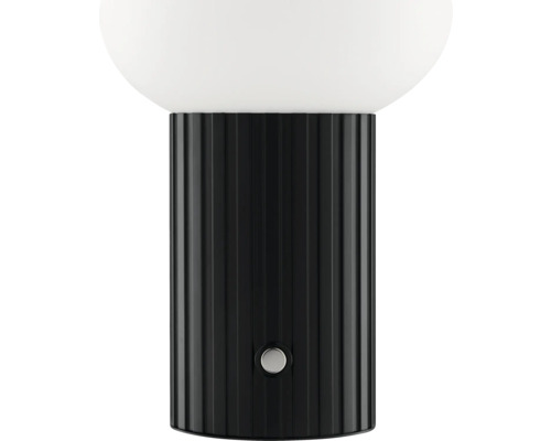 Tischleuchte mit geriffeltem Lampenfuss