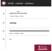 Contenu de l'emballage : éclairage et accessoires