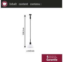 Suspension d'une longueur de 138,5 cm et d'un diamètre de 140 mm