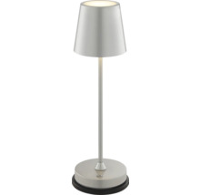 Silberne Tischleuchte für den Innenbereich