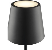 Schwarze Tischleuchte mit Kegelform