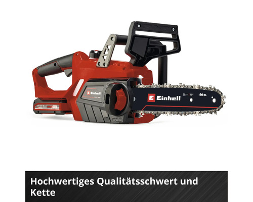 Tronçonneuse à batterie Einhell avec une longueur de guide de 25 cm