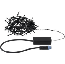 Guirlande lumineuse avec lumières LED, câble et prise