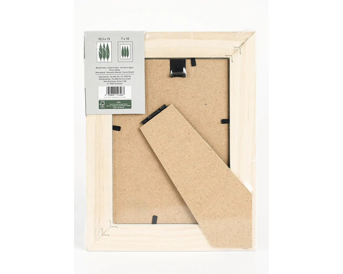 Cadre photo en bois arrière