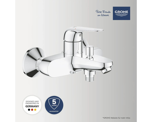 Mitigeur de douche apparent Grohe avec cinq ans de garantie