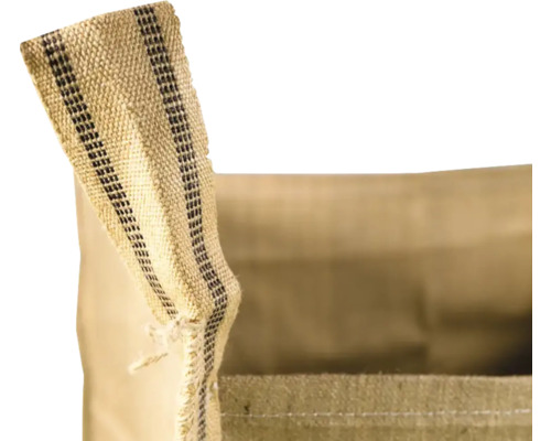 Sac de jute à rayures