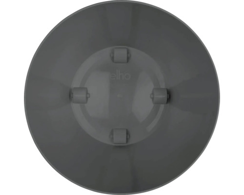 Elho Logo auf einem Untersetzer für Blumentöpfe mit Rollen