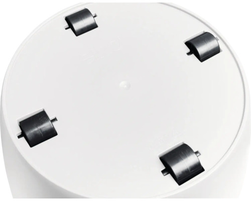 Dessous rond du chariot à plantes avec quatre roues