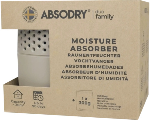 AbsoDry Raumentfeuchter Duo Family mit Nachfüllbeutel