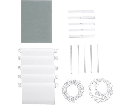 Store pliant avec accessoires pour le montage