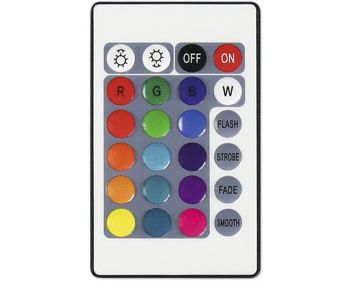 Fernbedienung für LED Beleuchtung mit Farbauswahl und verschiedenen Modi