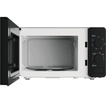 Micro-ondes ouvert avec plateau tournant