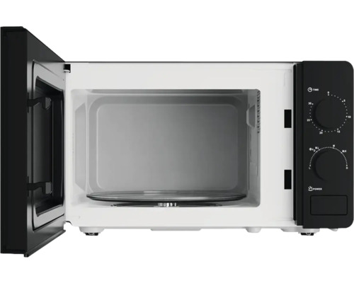 Micro-ondes ouvert avec plateau tournant