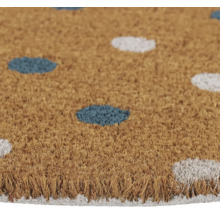 Fussmatte aus Kokosfaser mit Punktmuster