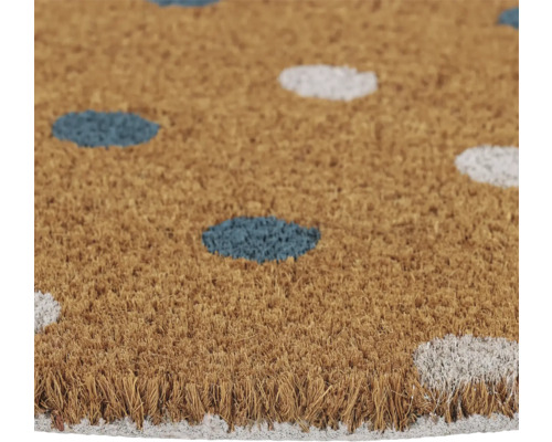 Fussmatte aus Kokosfaser mit Punktmuster