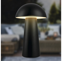 Schwarze Pilz-Tischleuchte für den Aussenbereich