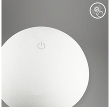 Oberseite einer Leuchte mit Ein- und Ausschaltzeichen und Touch-Symbol