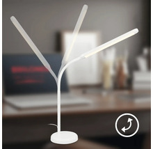 Flexible LED-Tischleuchte mit verstellbaren Armen auf einem Schreibtisch