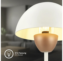 Nahaufnahme einer Lampe mit E14 Fassung