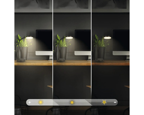 Illustration einer Schreibtischlampe mit einstellbarer Helligkeit