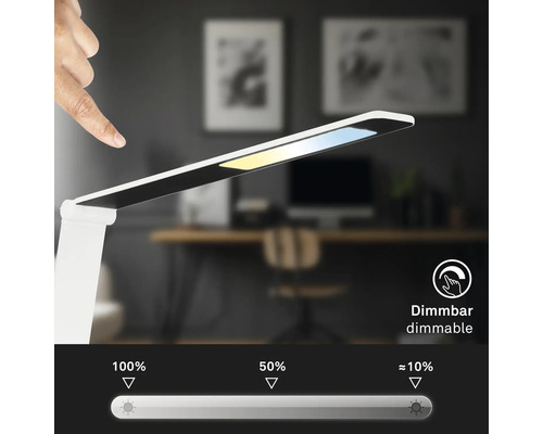 Dimmbare LED Schreibtischleuchte mit Touchfunktion zur Lichtsteuerung